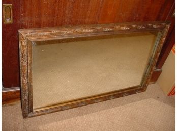 Carved Hardwood Framed Wall Mirror, 27'x 17'   (279)