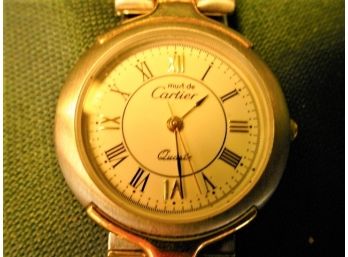 2 Quartz Wrist Watches With Bands - Cartier & Gruen Diamond  (270)
