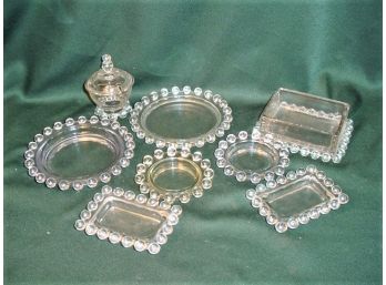 8 Pieces Candlewick Pattern Glass  (161)