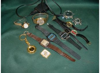 Group Of 11 Watches & Key Ring  (224)