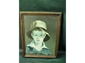 Framed Print Of Young Boy, 11'x 15'  (76)
