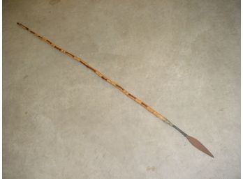 African Botswana Ceremonial Spear, 62' Long    (49)