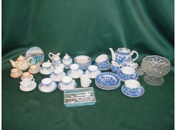 3 Sets Doll's Dishes, Punch Bowl & Cups, Misc.   (222)