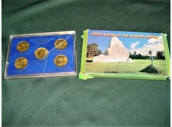 Commeratives: 'Great Khans Of Mongol Empire' Coins, 5 Piece Set In Original Box  (272)