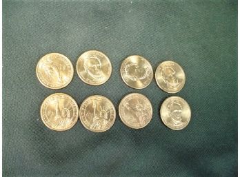 8 James Buchanan 2010 US Gold Plated $1.00 Coins   (265)