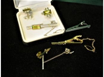 Pair Cuff Links, Tie Clasps And Tie Pins  (269)