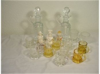 Clear Glass And Porcelain  Lot  (382)