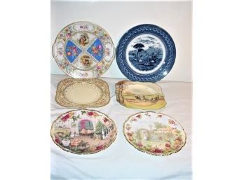 Group Of 6 Decorated Plates, (356)