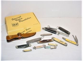 Group Of 13 Mostly Pocket Knives  (80)