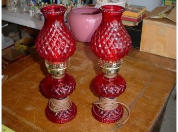 Pair Of Electric Table Lamps  (19)