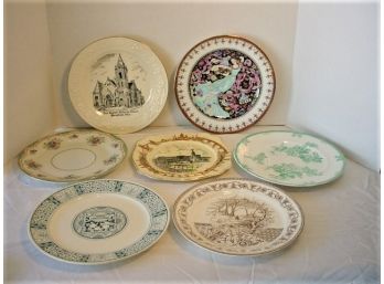 Group Of 7 Dinner Plates, 10'  (74)