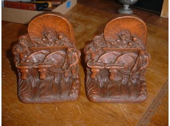 Pair Of Composite Bookends 6'H   (14)
