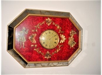 Empire Battery Operated Hanging Clock In Shadow Box Frame With Mirrors     (82)