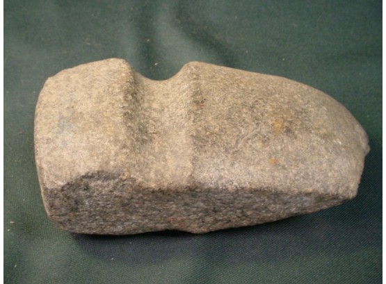 Very Old  Grooved Stone Axe Head, 6' Long  (14)