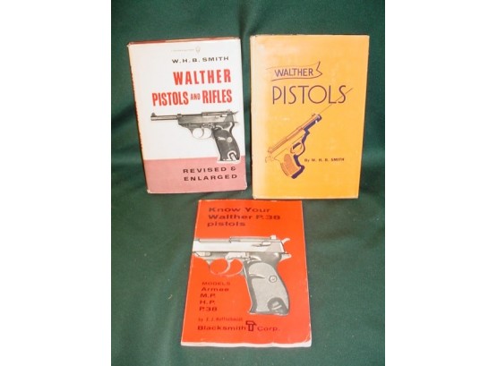 3 Walther Pistol Books, 1951, 1962, 1974   (49)