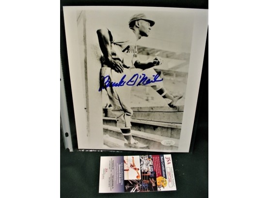 Autographed 8'x 10' Buck O'Neil Color Photograph  (86)