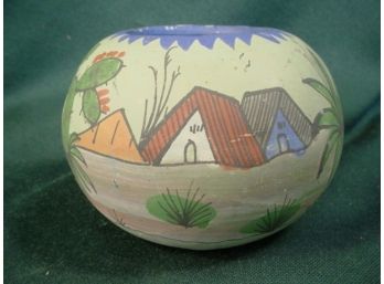 Mata Ortiz  Pottery Bowl, Scenery  (175)