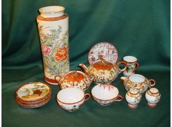 Vintage: 16 Pieces Geisha Girl Porcelain Dishes  (35)