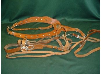 Leather Pony Bridle Set & Breast Collar   (247)