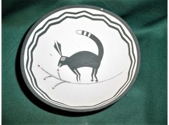 Silver City Ring Tailed Cat Bowl By James Lucero Quarrell  (181)