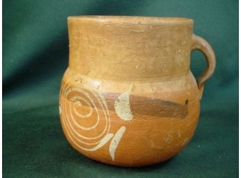Mata Ortiz Large Decorated Pottery Cup, 5'H   (178)