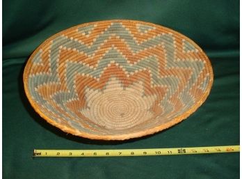 Papago Large Polychrome Coiled Basket   (120)