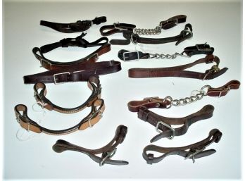 14 Assorted Leather Chin Straps   (255)