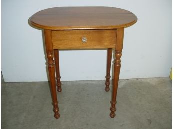 Black Walnut Hall Table With One Drawer, 29' Long, 24' High, Ca 1880  (166)