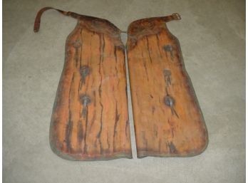 Beautiful Pair Of Solid Copper Chaps With Bow Tie  (227)