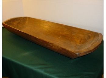 Antique Very Large Wooden Bowl, 12'x 40' Long  (127)