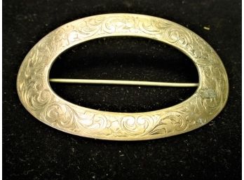 Sterling Silver Oval Pin   (251)