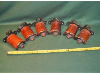 6 Antique Wood And Iron Bridle Holders From Paul's Harness Shop, Ohio,   (149)