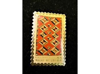 Navajo Rug Stamp Pin  (249)