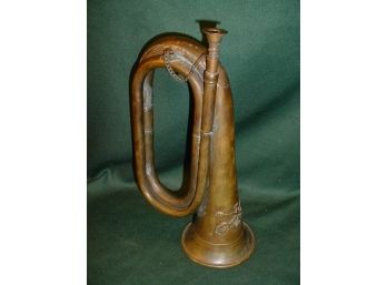 Vintage Brass Bugle   (130)