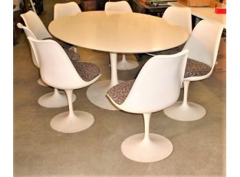 Knoll International, New York,  Mid Century Formica Table And 8 Matching Chairs (150)