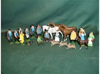 Group Of 23 Misc Metal Figures 'Braitains (no Box)  (181)