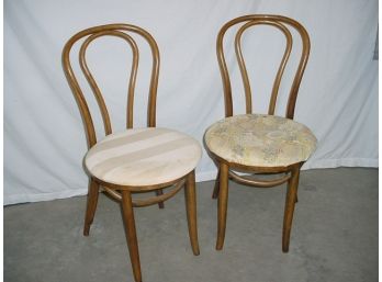 Pair Of Old Bentwood Chairs  (26)