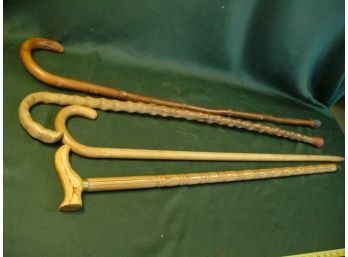 Vintage Group Of 4 Canes, 34', 36', 35', 36'  (87)
