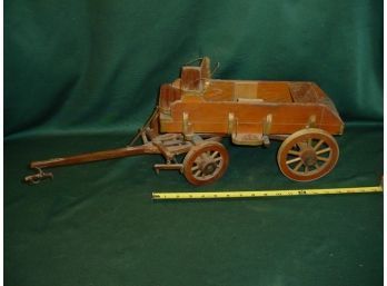 Vintage Wooden Conestoga Wagon - Wagon Is 15' And With Axle 27' Long     (5)
