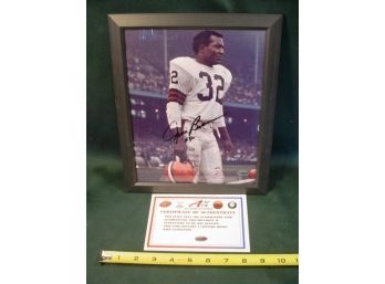 Jim Brown Autographed Photo, Framed 8'x 10'  (217)