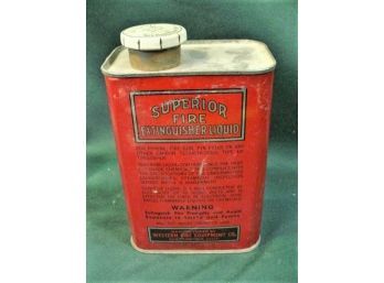 'superior Fire Extinguisher Liquid' Tin Can (80)