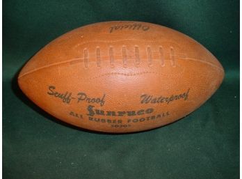 Vintage All Rubber Football, Sun Rubber Co., 'Sunruco', #50305, 12' Long  (252)