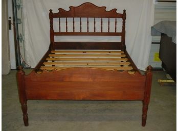 Antique Cherry Bed And Rails And Slats   (188)