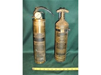 Brass Pyrene & ALFCO Fire Extinguishers    (12)