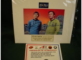 Star Trek Autographed  Photo, 8'x 10' Mat  (211)