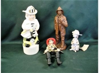 4 Firefighter Figurines   (6)
