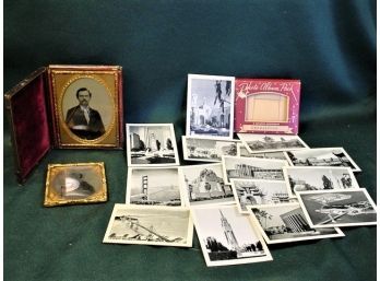 2 Ambrotype Images - One In Case & '39 Expo Cards (180)