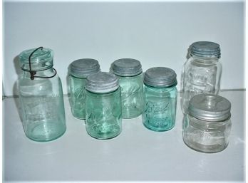 7 Canning Jars - Lighting, Ball, Ball-Mason, Presto, Knox  (146)
