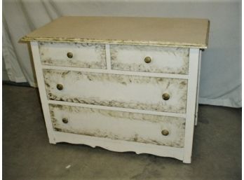 Matching Vintage Painted Dresser, Two Over Two Drawers  (61)