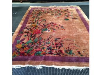 Large Chinese Rug (Nichols?) 12'x 14'6', Very Clean   (247)